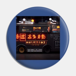 Cyberpunk Tokyo Ramen Food Truck Pin