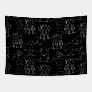 Friendly aliens Tapestry