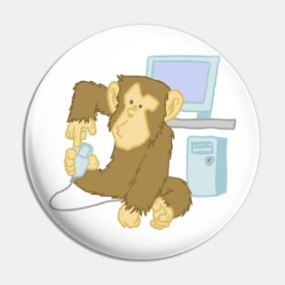 Asplenia Studios Academic Chimps: The Code Monkey Pin