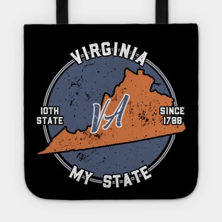 Virginia My State Patriot State Tourist Gift Tote