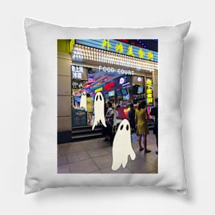 Food court lofi Pillow