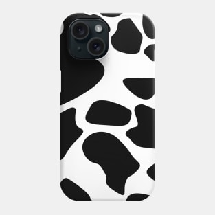 Cow Animal Skin Pattern Black Patches Minimal Color Phone Case