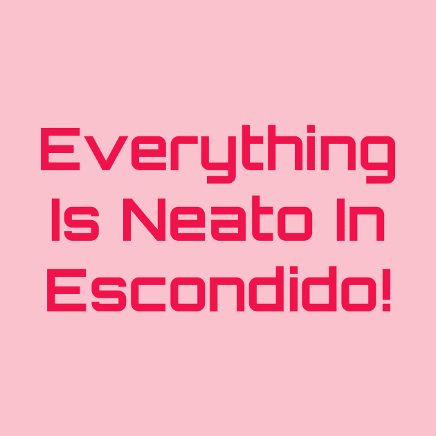 Everything  Is Neato In  Escondido! Red-Pink Compu by GBINCAL