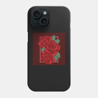 Red Rose Bouquet Phone Case