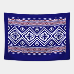 Beautiful tribal pattern in blue Tapestry