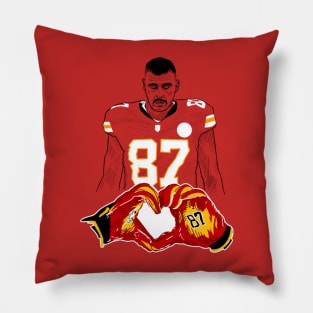 Travis KELCE 87 heart celebration Pillow