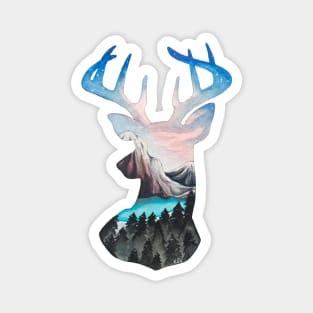 Forest Deer Head Magnet