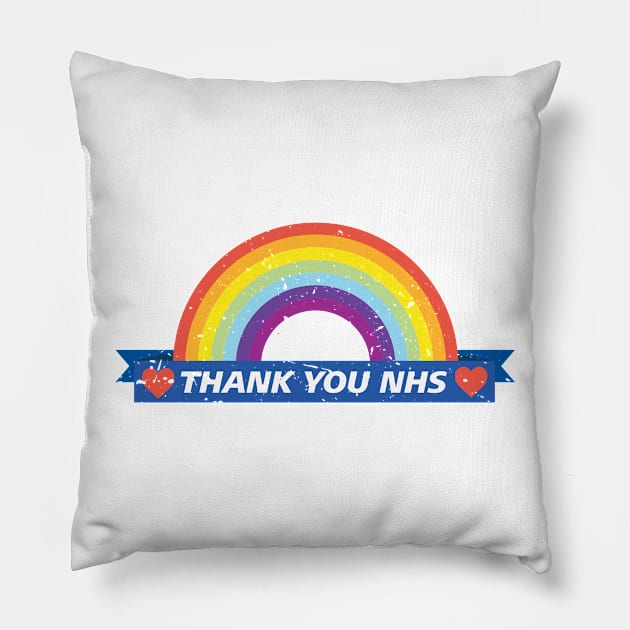 Thank You NHS Rainbow T Shirt Pillow by T-Culture