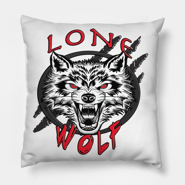 Lone Wolf Pillow by By Diane Maclaine