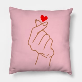 KPOP HEART "I LOVE YOU" Heart Fingers - Korean Pillow