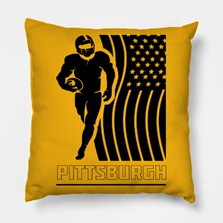 Pittsburgh Football Team Color Pillow