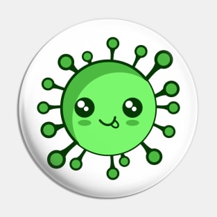 corona virus eating Pin