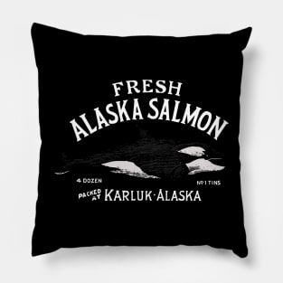 Vintage Alaskan Salmon Pillow