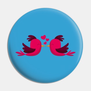 lover birds | valentine gift Pin