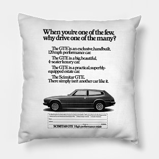 RELIANT SCIMITAR GTE - advert Pillow