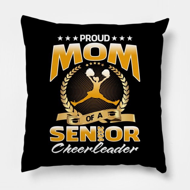 Proud Mom Of A 2024 Senior Cheerleader Pillow by eyelashget