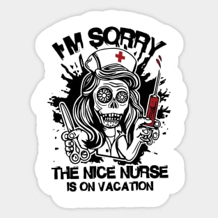 Christmas Nurse Curse Definition Funny Sticker for Sale by fantasticpud