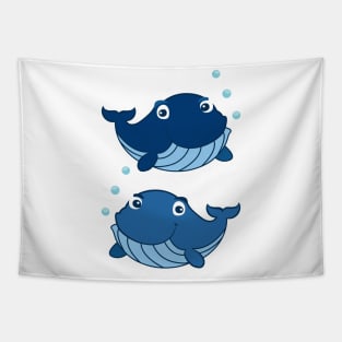 Blue Whales Tapestry