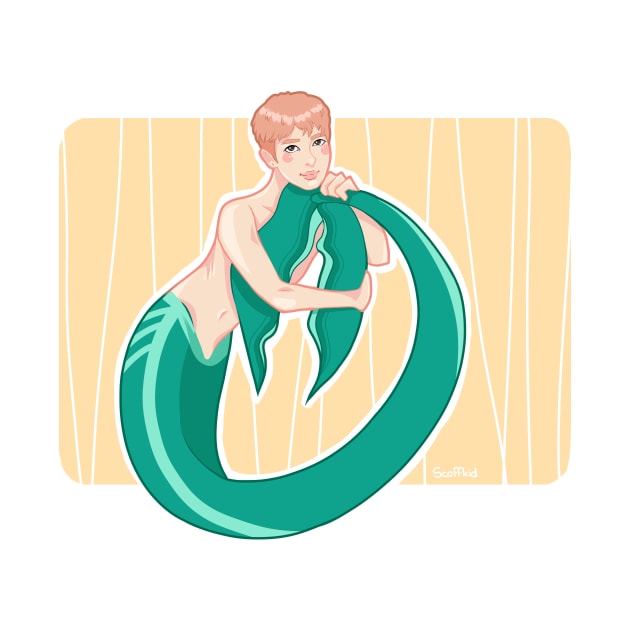 BTS Rapmonster Namjoon Mermaid by Scoffkid