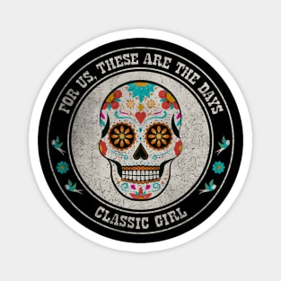 Janes Addiction - Classic Girl - Retro - Distressed Magnet