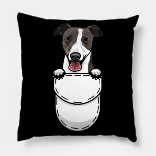 Funny Whippet Pocket Dog Pillow