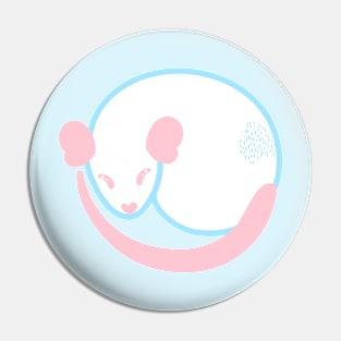 Subtle Trans Pride Rat Pin