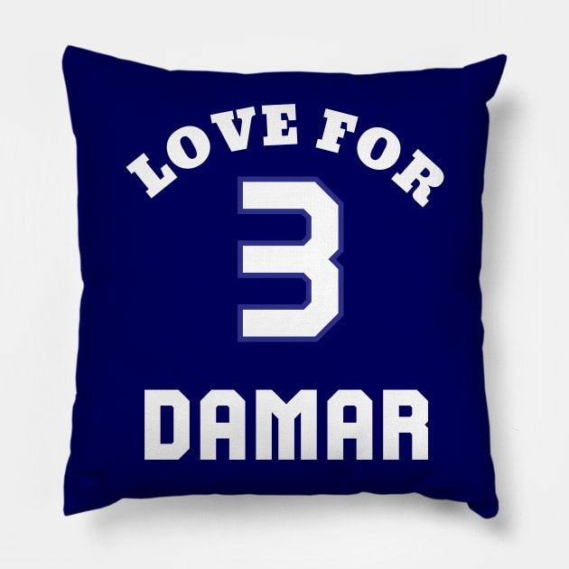 LOVE FOR 3 DAMAR Pillow by Fantasy FBPodcast