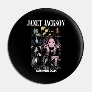 Janet Jackson Together Again Summer 2024 Pin