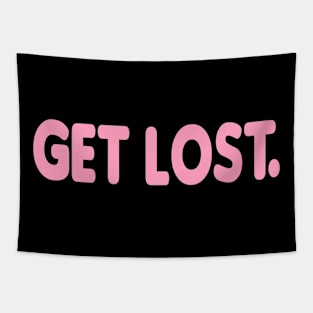 GET LOST. CLASSIC LOGO ROSE Tapestry