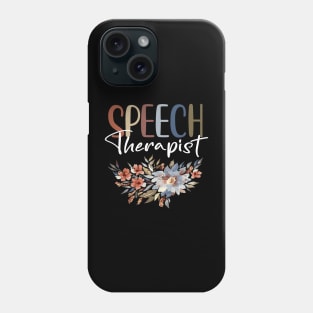 Flower Teacher SLP Speech Therapist Back to School Phone Case