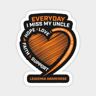 In Remembrance Loving Memory Of My Uncle Leukemia Awareness Magnet