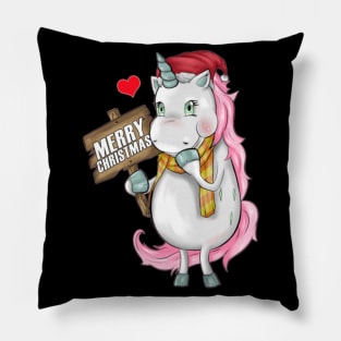 Unicorn Merry Christmas Cap Unicorn Clothing Gift Pillow