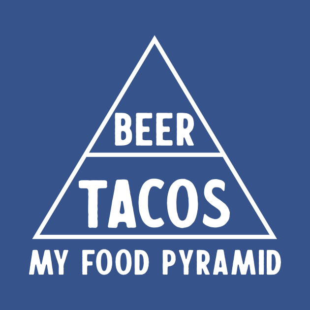 Food Pyramid beer tacos by Portals