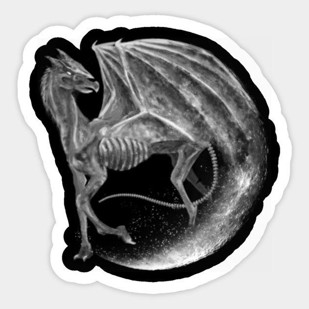 Thestral Harry Potter Png Thestral Moon Harry Potter Sticker Teepublic teepublic