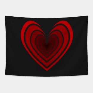 Rosy Heart (Red) Tapestry