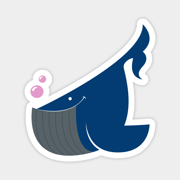 Blue Whale Magnet by ilaamen