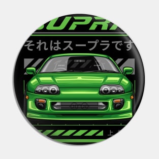 Supra MK4 JDM Legends (emerald green) Pin