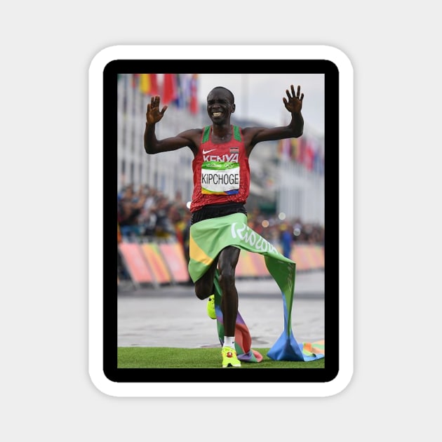 Eliud Kipchoge 4 Magnet by BreanRothrock