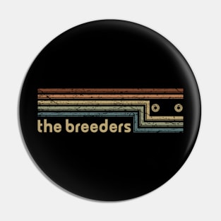 The Breeders Cassette Stripes Pin