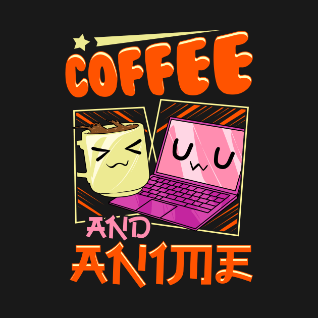 Cute & Funny Coffee And Anime Kawaii Coffee Cup by theperfectpresents