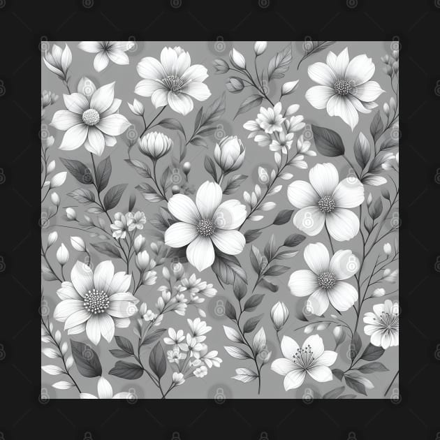 White Flowers by Jenni Arts