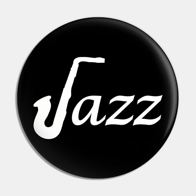 Jazz saxophone Pin by Designzz