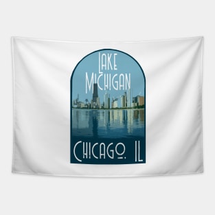 Lake Michigan Chicago Decal Tapestry