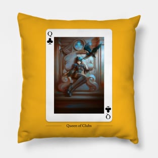 Queen of Clubs Pillow