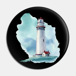 Watercolor lighthouse Pin