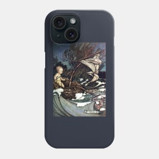 Peter Pan at Kensington Gardens (frontispiece) - Arthur Rackham Phone Case