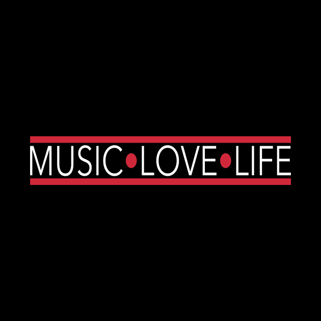 Music Love Life Tee by rare