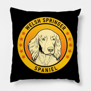 Welsh Springer Spaniel Dog Portrait Pillow