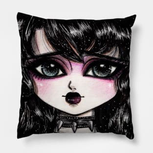 Cute Emo Girl Pillow