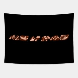 IRON TEXT || ACES OF SPADES Tapestry